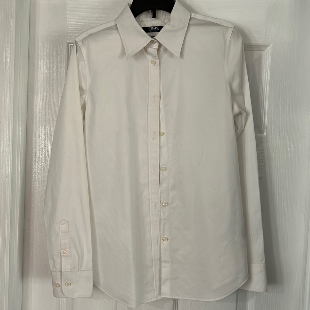 Chaps white button down